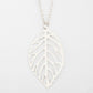 Retro Mori Metal Colorful Hollow Tree Leaf Necklace Simple and Versatile Clavicle Chain