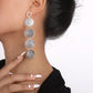 E1511 retro personality long disc earrings geometric irregular earrings atmosphere fashionable cold earrings