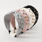 F4818 Jewelry Fabric Cross Color Diamond Fashion Headband Light Luxury Retro Palace Geometric Headband