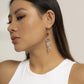 Jewelry Niche Creative Acrylic Butterfly Tassel Earrings Imitation Crystal Metal Pendant Earrings Women
