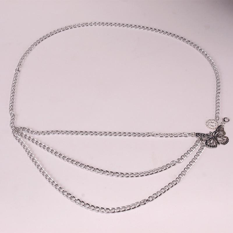 Jewelry Sexy Retro Tassel Chain Waist Chain Female Creative Hollow Butterfly Disc Body Chain Female