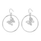 E1655 Minority Light Luxury Fashion Earrings Rhinestone Butterfly Personality Creative Geometric Smart Elegant Earrings