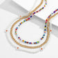 Jewelry Bohemia Color Rice Bead Necklace Female Fashion Simple Small Daisy Flower Necklace