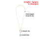 Jewelry Fashion Turquoise Circle Necklace Female Simple Handmade Alloy Necklace