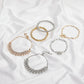 Diamond Bracelet Set Punk Hip Hop Cuban Thick Chain Bracelet Personality Simple Snake Bone Chain