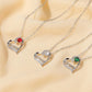 Love Letter Necklace Temperament Simple Heart Shaped Mom Necklace Pendant for Mom Mother's Day Gift
