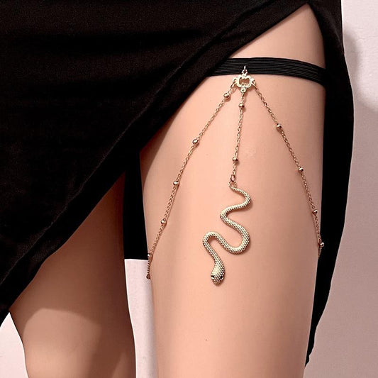 Ethnic Snake Leg Chain Female Bohemian Sexy Snake Pendant Leg Chain Beach Accessories Legchain