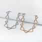 N1158 Net Red Simple Clavicle Necklace Hollow Love Rhinestone Atmospheric Necklace Stitching Creative Necklace