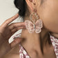 E9727 Jewelry Creative Ancient Embroidery Butterfly Earring Super Fairy Temperament Alloy Lace Earrings