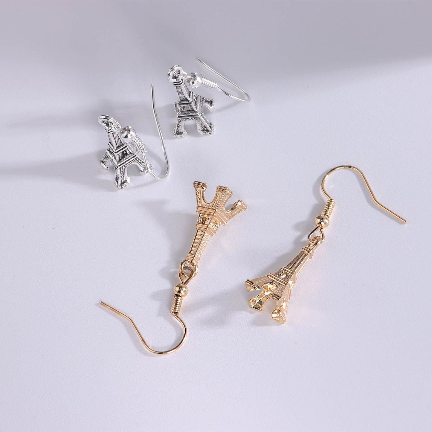 Simple, cheap and exquisite alloy iron tower party exclusive boutique lady personality earrings