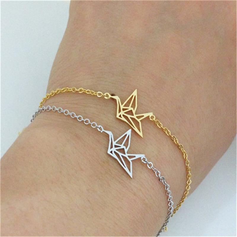 Personality Fashion Lucky Thousand Paper Crane Small Animal Bracelet Bracelet Jewelry