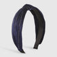F475 autumn and winter hair accessories golden velvet solid color knotted simple pressed hair going out daily adult headband