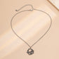 Jewelry creative hip-hop single-layer hollow vine leaf mushroom necklace retro geometric ring necklace female