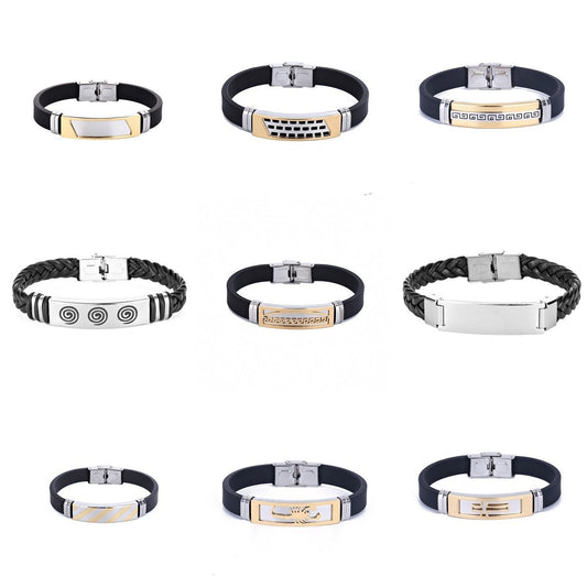 Fashion Simple Constellation Bracelet Personality Creative Stainless Steel Silicone Bracelet Watch Chain Jewelry