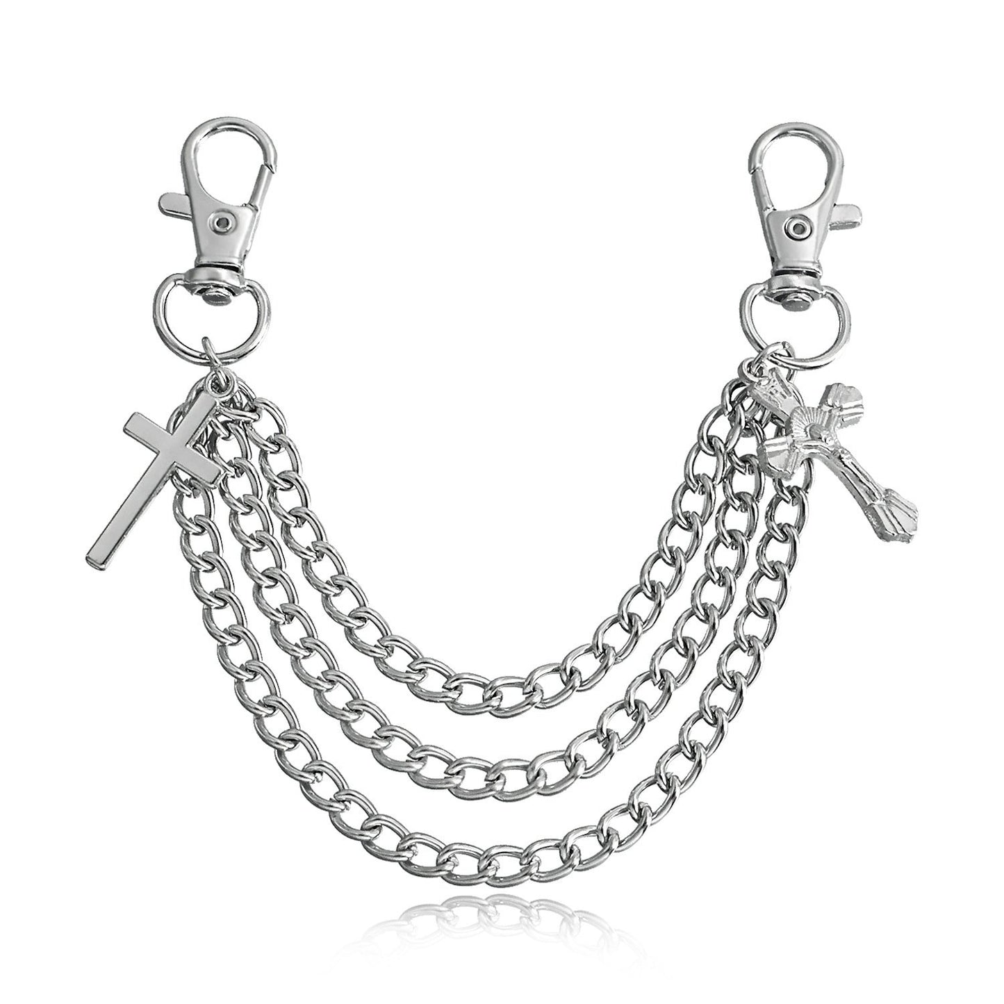 Hip Hop Metal Shoe Chain Metal Tassel Shoe Chain Charm Ladies Shoe Buckle Chain Is Cross Shoe Accessories