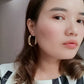 Jewelry earrings 6 pairs of suits Personalized hoop earrings combination One card sells 12 pieces of earrings