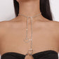 N1727 Niche Fairy Necklace Claw Chain Rhinestone Tassel Butterfly Heart Necklace Fashion Pendant
