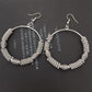 Exaggerated personality hollow single-ring bamboo spring large hoop earrings versatile hoop earrings earrings for women