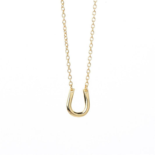 Popular Jewelry U-shaped Lucky Horseshoe Necklace Personality Exaggerated Trend Ladies Small Jewelry