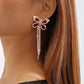 E9958 Light Luxury Claw Chain Earrings Full Diamond Butterfly Tassel Earrings Temperament Versatile Lady Design Earrings