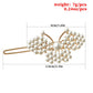 Jewelry pearl word clip hair clip headdress female net red creative geometric side clip hair accessories