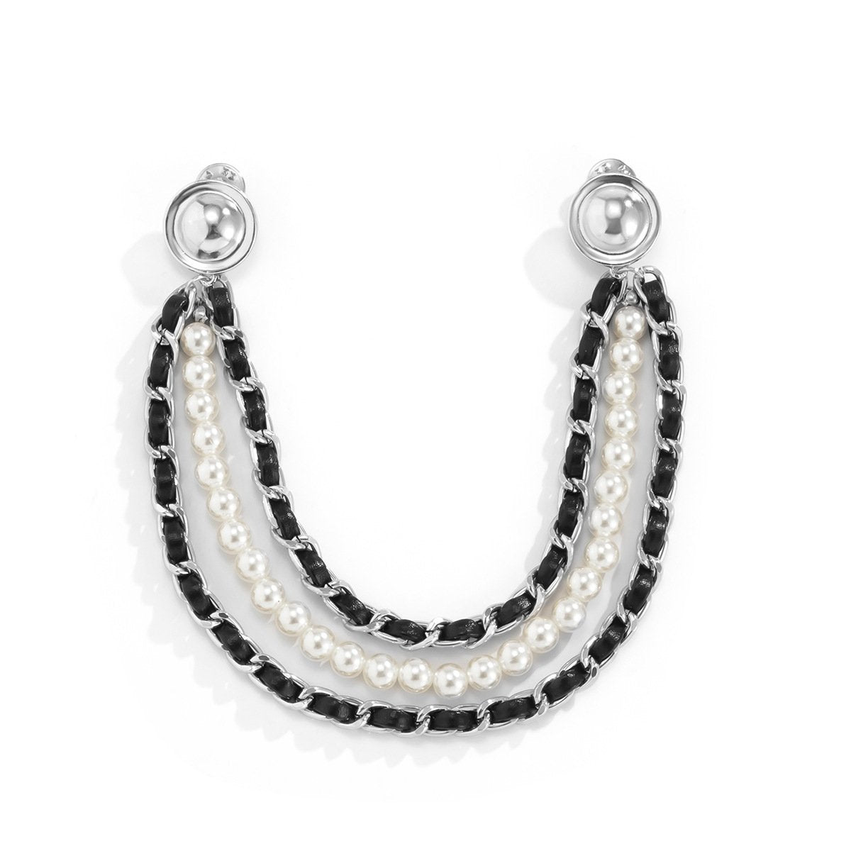 Jewelry temperament small velvet chain imitation pearl waist chain retro personality jeans accessories