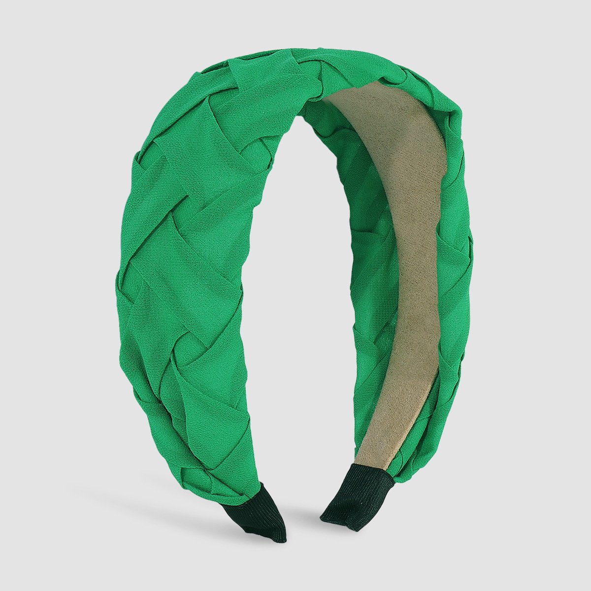 F4177 Pure color twisted cross braided headband with high skull top western style net red headband going out retro fashion hair accessories