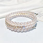 Popular Rhinestone Pearl Bracelet 3 Layers Winding Fashion Bracelet Women Jewelry