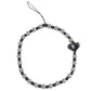 ins personality fashion color acrylic bead mobile phone lanyard peach heart bag chain female pendant