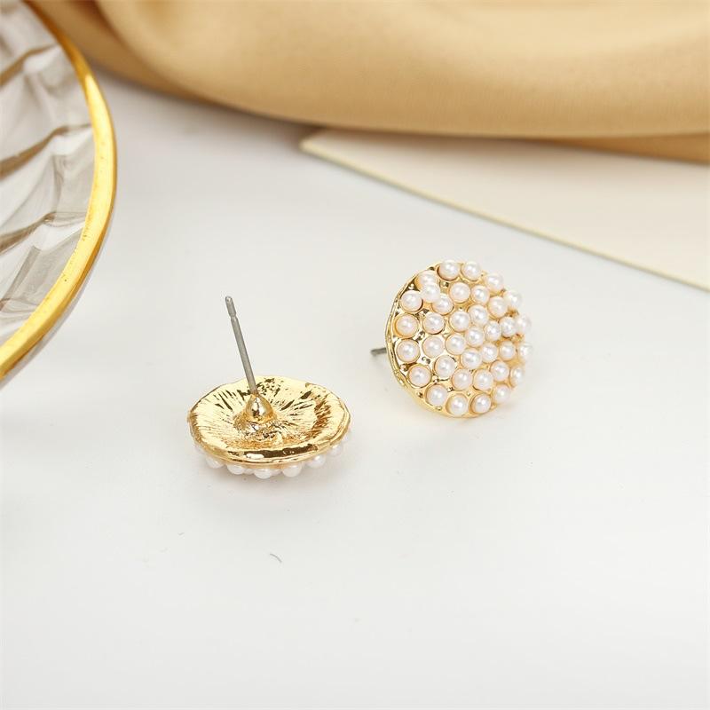 Ear Jewelry Round Pearl Earrings Fashion OL Generous Millet Ball Ball Earrings