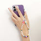 Jewelry multi-element five-pointed star white rice beads mobile phone beaded pendant ins bag pendant