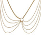 Jewelry personality simple fashion body chain female exaggerated retro chain multi-layer geometric waist chain