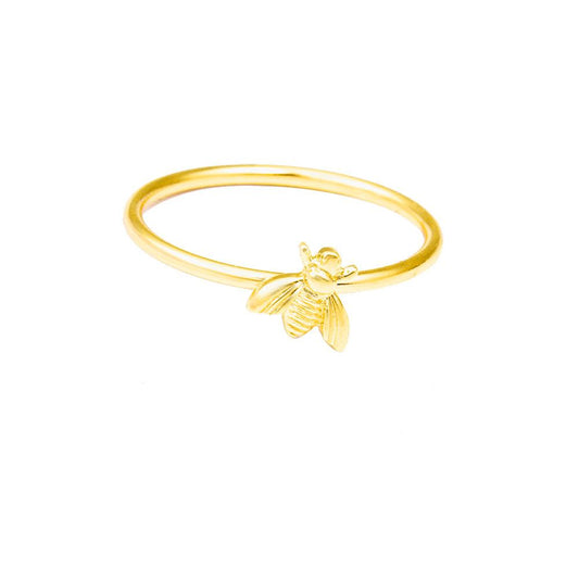 Fashion Simple Bee Ring Creative Insect Animal Ring Jewelry