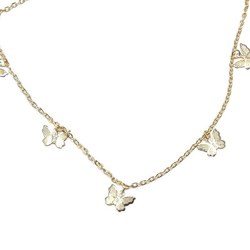 Jewelry Sexy Simple Geometric Butterfly Tassel Leg Chain Temperament Trendy Single Layer Body Chain Female