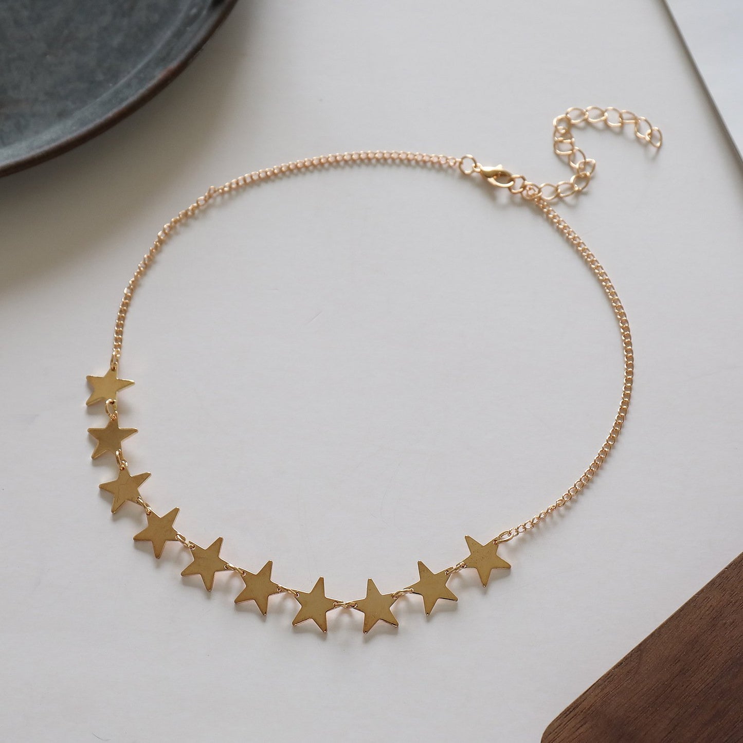 Jewelry Alloy Pentagram Short Necklace Necklace Women's Fashion Personality Star Pendant Necklace