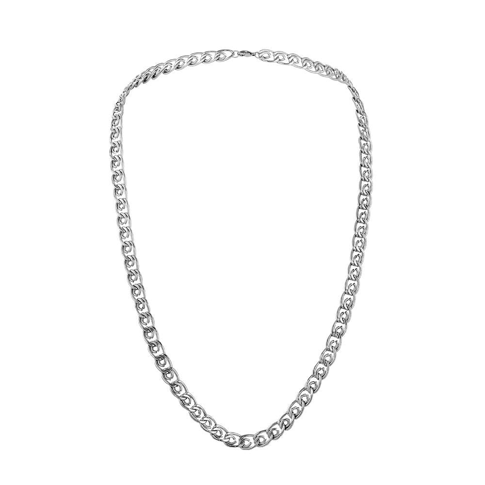 Senior Men's Simple Personality Chain Stainless Steel U-shaped Single Chain Necklace Clavicle Chain