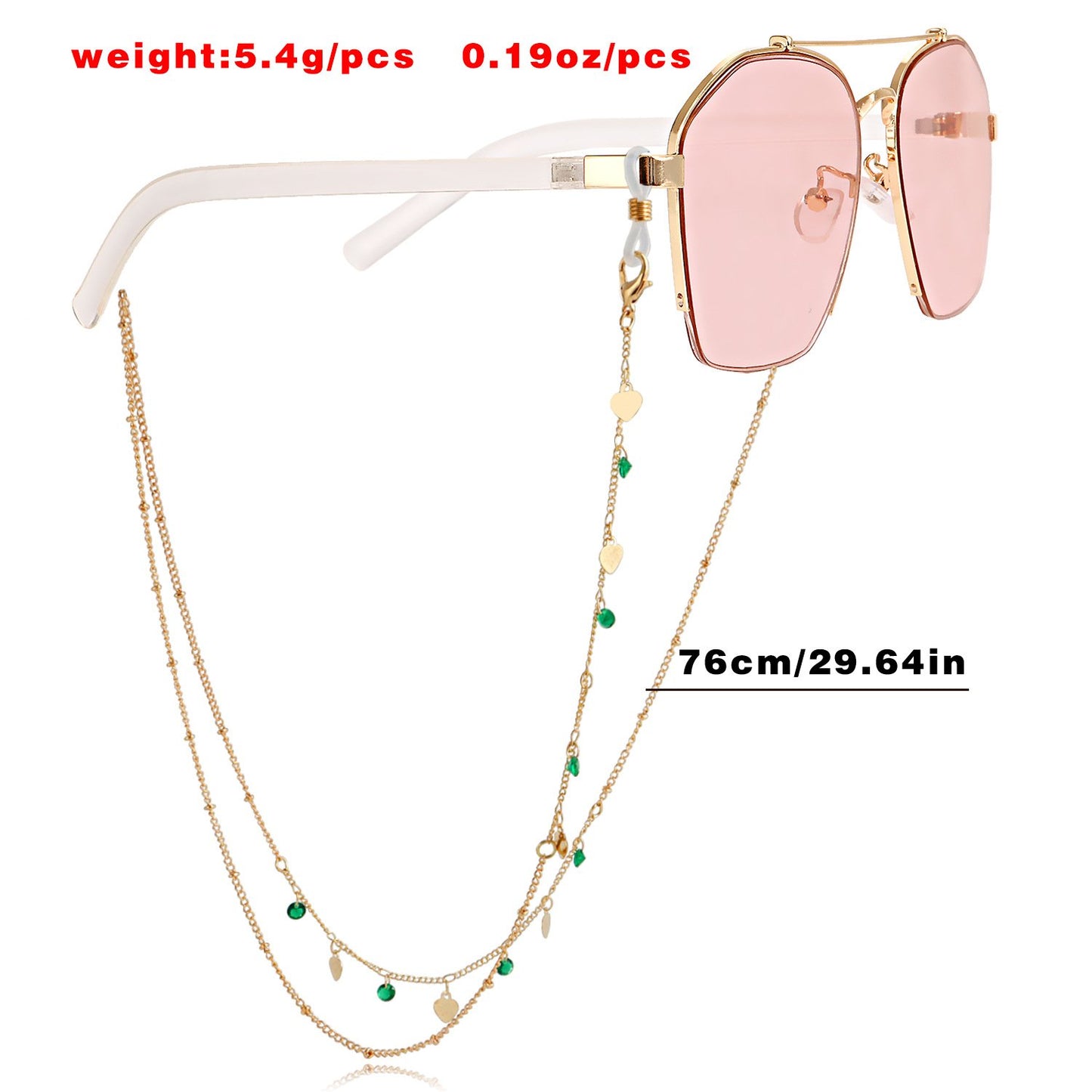 Mask chain glasses chain glasses chain mask chain glasses metal chain gravel metal chain