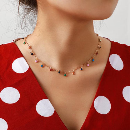 Jewelry Fashion Beautiful Clavicle Chain Star Little Red Book Recommended Diamond Chain Butterfly Choker Necklace