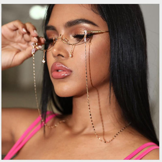 Mask hanging chain glasses hanging chain glasses chain mask chain glasses metal hanging chain metal chain