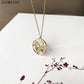 Stainless Steel World Map Necklace Geometric Round Hollow World Map Clavicle Chain Stainless Steel Jewelry