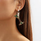 E9513 Fashion Personality Trend Goblet Stud Earrings Creative Design Geometric Diamond Earrings
