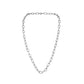 ins fashion stainless steel twist brushed O word single chain necklace titanium steel hip hop simple exaggerated necklace men