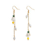 Jewelry small fresh forest super fairy bell flower earrings ladies long tassel earrings earrings