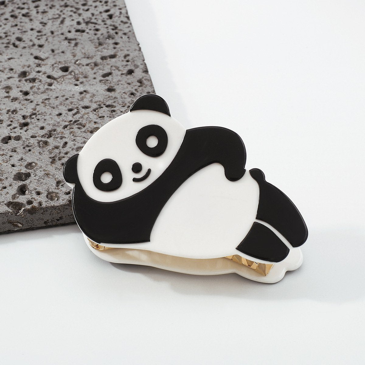 F4341 National Treasure Panda Cute Cute Clip Clip Creative Simple Resin Cat Cartoon Pet Shark Hair Clip Female