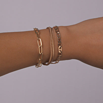 B1673 Jewelry Exaggerated Simple Metal Chain Bracelet Hip Hop Punk Sweet Cool Personality Jewelry