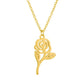 Literary Rose Necklace Female Simple Rose Necklace Temperament Small Flower Necklace