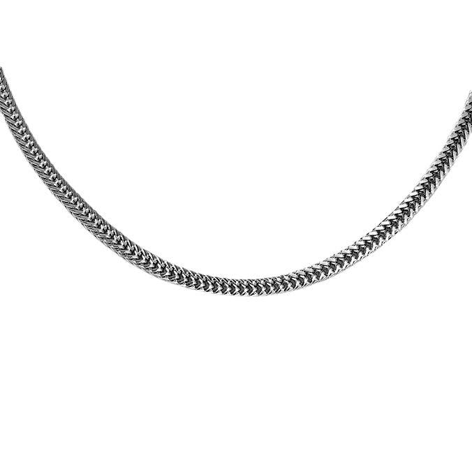 Jewelry niche design sense men's wide-brimmed foxtail chain single chain necklace