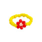 Light luxury niche fashion simple personality stainless steel handmade beads Shaohua wheat ears open ring set for women