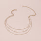 1347 fashion multi-layer choker necklace simple geometric niche temperament catwalk short collarbone necklace
