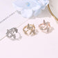 Fashion Jewelry Temperament Full Diamond Four Butterfly Ring Net Red Light Luxury Index Finger Open Ring